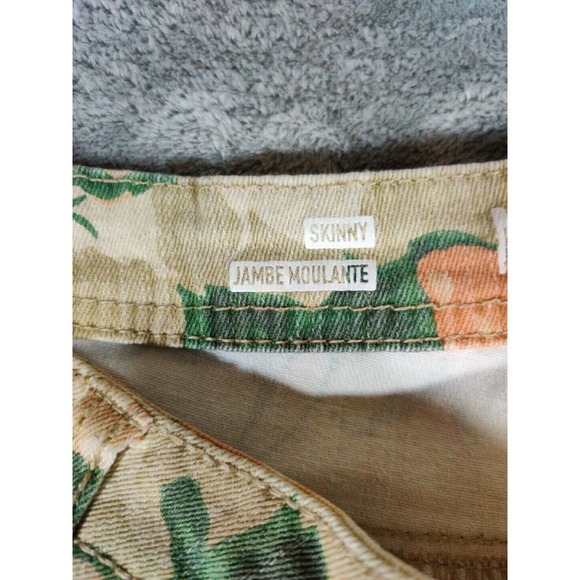 Mossimo Jeans Womens 6 Floral Print Coconut Girl Basic - Picture 3 of 7